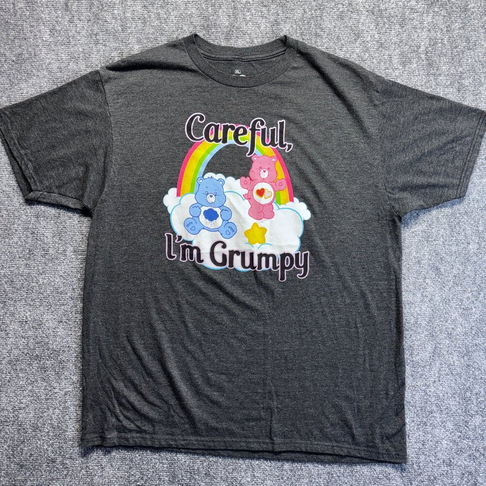 Care Bears Careful I’m Grumpy Graphic T Shirt XL Ripple Junction 50 50